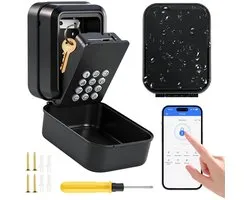 Bluetooth Lock Box ondersteunt APP en PIN Code Key Safe met numerieke Code Key Box weerbestendige Key Safe digitale key boxs voor huis Garage appartement