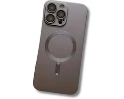 GREEN ON Lens Shield MagSafe TPU Case geschikt voor iPhone 16 Pro - Grijs