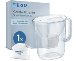 BRITA Waterfilterkan Style Essential Cool white + 1 MAXTRA PRO Pure Performance (SIOC)