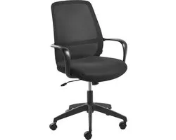 BELIANI VELTO - Chaise de bureau - Noir - Tissu