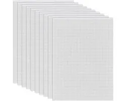 10 vellen mesh canvas - 30 x 19 cm - plastic 0,5 mm, wit, waterdicht en afdrukbaar PVC cosplay fursuit eye mesh - voor rollenspel en fursuits - voor sculpting en rekwisieten
