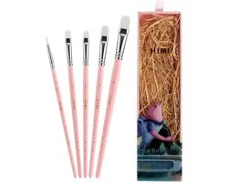 HIMI - Gouache penselen - Little Bird - set van 5 - Roze