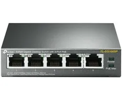 TP-Link TL-SG1005P Non-géré Gigabit Ethernet (10/100/1000) Connexion Ethernet, supportant l'alimentation via ce port (PoE) Noir