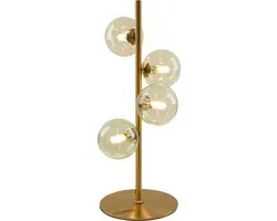 Olucia - REMO - Tafellamp - Groen / Messing - 4L - Vorm: Rond
