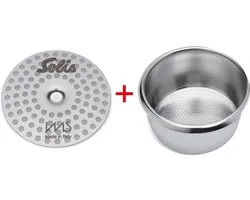 Solis IMS Perfetta Shower Screen & IMS Perfetta filterbakje 21-23 g - Voor gelijkmatige extractie van jouw sublieme espresso - Compatibel Solis Perfettta espressomachines