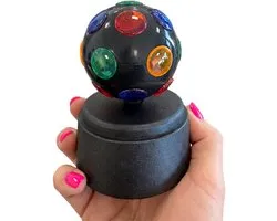 Lampe de party disco/boule disco - noire - rotative - Éclairage LED Multi