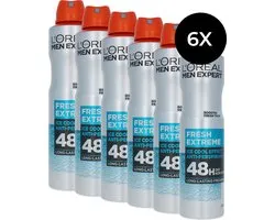 Déodorant Spray Fresh Extreme Men Expert de L'Oréal - 6 x 250 ml