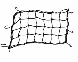 Filet à bagages élastique JUMBO 30 x 50 cm avec 6 crochets – Filet de transport universel pour coffre, vélo cargo, moto et vélo