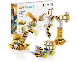 CuboClics Magnetische Bouwblokken 64 Stuks - Magnetisch Speelgoed - 3D Bouwstenen - 14 Vormen - STEM Educatief Bouwspeelgoed - Vanaf 3 Jaar