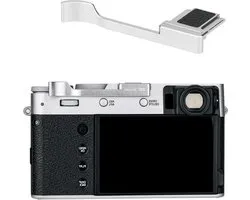 Thumbs Up Grip voor Fujifilm X100VI X100V X100F en X-E4 X-E3 Camera - Verbeterde Balans & Grip - Zilver