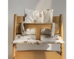 Coussin de chaise pour chaise haute évolutive – réducteur de chaise - Coussin doux adapté aux chaises hautes en bois Trip Trap