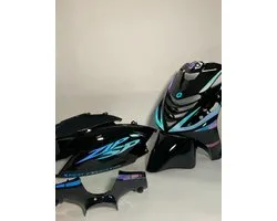 Piaggio Zip Stickerset - Sport Production - Blauw/paars cameleon