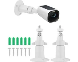2pcs Beveiligingscamera Beugel - Verstelbare Camera Wandbeugel Houder - Compatibel met Arlo Eufy Solocam S220/C210 Eufycam 2C/2C Pro 3/S330 3C/S300