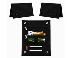 Champ Shag Etui - Tabak Etui - 4 vakken - Gewatteerd - Sigarettenhouder - Black