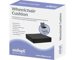 Aidapt - coussin pour fauteuil roulant - 10 cm d'épaisseur - 45,7 cm de large - 40,6 cm de profondeur - mousse à mémoire de forme