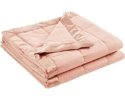 Park Windom Down Alternatieve deken, premium 3M Scotchgard-vlekverwijderingsbehandeling, het hele seizoen, lichtgewicht en zachte hoes voor bed, satijnen bekleding, blush full/queen