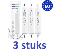 3 x Filtre à eau AQUAFLOOW DA29-10105J HAFEX/EXP compatible avec réfrigérateurs Samsung - LG - AEG - Haier - Whirpool - DA29-10105J - HAFEX/EXP - DA99-02131B - WSF-100 - 5231JA2010B - 0060823485A - BL9808 - EF-9603 - 3890JC2990A - Fabricant européen