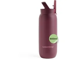 ALL-PURPOSE Thermo Bottle Burgundy 600ml + Straw Lid Marketplaces