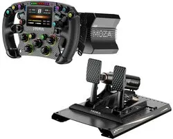 MOZA R12 V2 + FSR2 Wheel + MBooster Pedal Set – Pack complet Direct Drive Sim Racing 12Nm – Configuration de course PC professionnelle