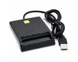 USB Smart eID Kaartlezer – USB2.0 Smart Card Reader voor MMC/SIM/ID/CAC Kaarten – Plug & Play voor Windows, Mac, Linux – Voor Bankieren en Identiteitscontrole