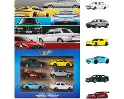 Hot Wheels Metalen Speelgoedauto's - Set van 6 Euro Style Voertuigen