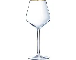 Cristal D'Arques Ultime Wijnglas - Goudkleurig randje - 47 cl - Set-4
