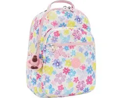 Kipling Seoul Lap Rugzak School - 15 laptopvak - flower stamp