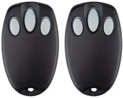 Set van twee draagbare afstandsbedieningen voor garagedeuren van Chamberlain Liftmaster Motorlift 94335E 84335E ML700 ML500 ML850 Merlin+ C945 C840 Security+ 433,92 MHz