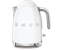 SMEG KLF03WHEU Waterkoker - 1,7 Liter - 2400W - RVS Kalkfilter - 360° Draaivoet - Soft Opening - Automatische Uitschakeling - '50s Style - Wit