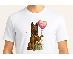 Belgium Shepherd Be Mine - T Shirt - GiftForHer - CuteGift - ValentinesDay - RomanticGift - KawaiiGift - Valentijn - Schattig - LiefCadeau - LiefCadeau