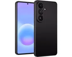 Étui Convient pour Samsung A57 Étui Siliconen Case - Housse Convient pour Samsung Galaxy A56 Housse Siliconen - Zwart