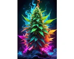 Affiche sur les mauvaises herbes | Cannabis Affiche | Dessus des mauvaises herbes | Mauvaises herbes Amsterdam Poster | Kush Poster | Stoner Poster | 51x71cm | Décoration murale | Affiche murale | MT | Convient pour l'encadrement