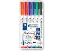 STAEDTLER Lumocolor whiteboard pen - Box met 6 kleuren