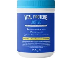 Vital Proteins Active Citroensmaak - Suikervrij - 357 gram - 10 gram Peptiden Rundercollageen