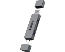 Sitecom - USB-A + USB-C Stick Card Reader with USB port