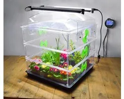 Propagator Vitopod 50W Verwarmde kweekbak Verwarmd met geïntegreerde groeilampen en thermostaat - 54 cm hoog