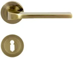 domino deurkruk deurkrukset Badezimmer Set Türdrücker deurkruk-sets dekorativer Griff voor Wohnzimmer, Zimmer, BB-baardsleutel Znal - zilver/goud