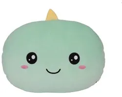 iTotal Home&Gifts Pillow Head "HELLO DINO" Medium 40x30x15cm 580g de dino wit - kinderkussen - kussen Kinderkamer - Fun kussens - Sierkussen- zacht kinderkussen - pluche