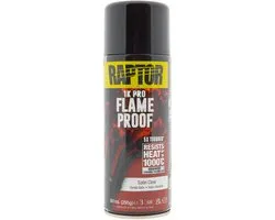 Bombe aérosol transparente Raptor Flameproof - Résistante à la chaleur, satinée et brillante, 400 ml