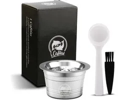 Hervulbare koffiecup capsule voor Cafissimo, Caffitaly & Tchibo machines - RVS - 1 cup