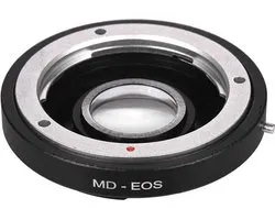 DutchOptics Adapter Minolta MD MC lens naar Canon EOS EF body met correctieglas