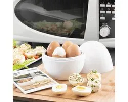 InnovaGoods® Cookbook for microwave egg cooker, cook eggs quickly and easily, compact and easy to use design, ideal for home.