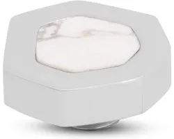 Melano Vivid Heptagon Steentje Howlite Zilver