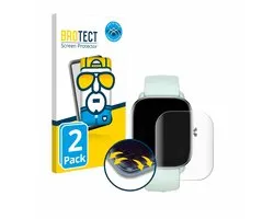 BROTECT - Protection d'écran pour Huami Amazfit GTS 4 Mini - Film de protection transparent à couverture complète - (2 pièces)
