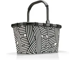 Boodschappenmand - Draagtas - Wekelijkse Boodschappen - Stabiel Aluminium Frame - 22 Liter - Zebra Print
