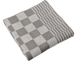 Tiseco Home Studio - Keukenhanddoek MINEUR - SET/12 - 100% katoen - ultra-absorberend - sneldrogend- duurzaam materiaal - 65x65 cm - Grijs