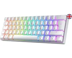 Clavier de Jeu Mécanique Hot-swap 60% avec Rétroéclairage RGB - Disposition ISO UK pour PC et Mac