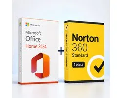 Microsoft Office Home 2024 + Norton 360 Standaard 1-Device BUNDEL