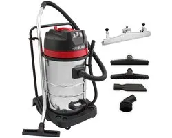 Maxblast industriële stofzuiger - grijs - 80l - 3000w drievoudige