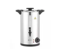Bouilloire HENDI pour boissons chaudes, simple paroi - acier inoxydable - 10 litres - 34 x 31,5 x 43 cm - argent - chauffe et maintient au chaud, température réglable de 30 à 100 degrés - idéale pour le vin chaud et le thé